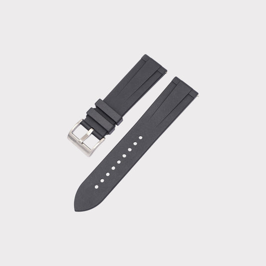 Premium Rubber Strap - Onyx Black