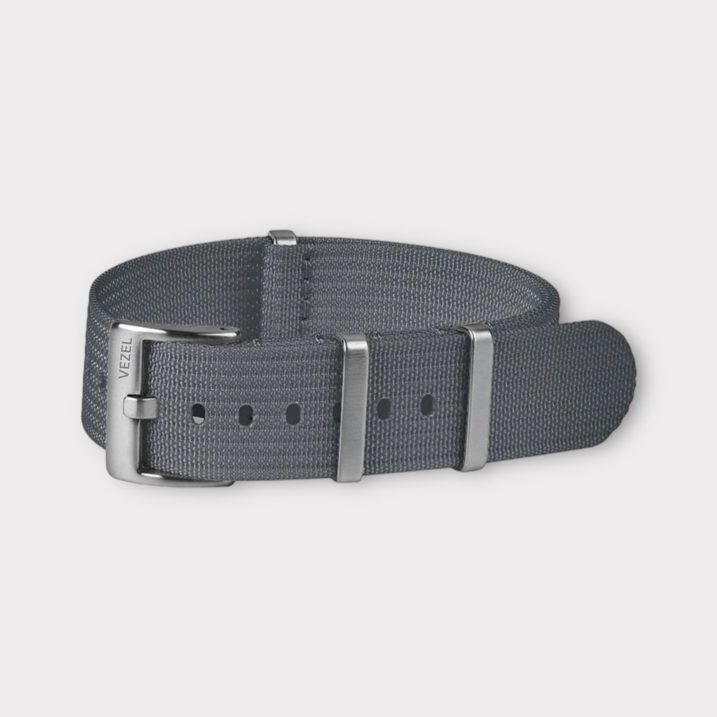 Nato Ribbed Strap - Grey