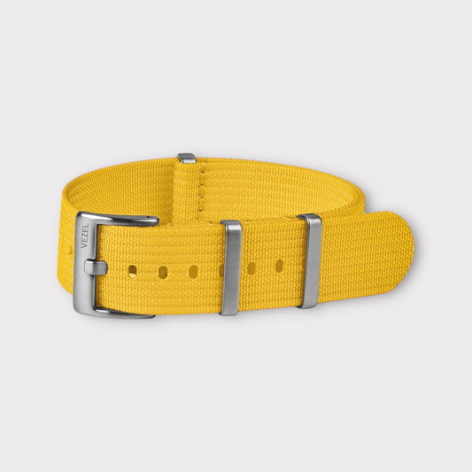 Nato Ribbed Strap - Yellow