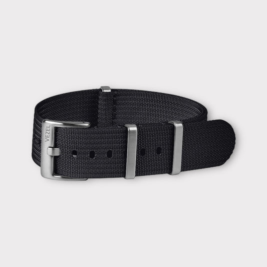 Nato Ribbed Strap - Black